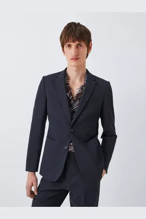 Kin Asher Cotton Seersucker Slim Fit Suit Jacket