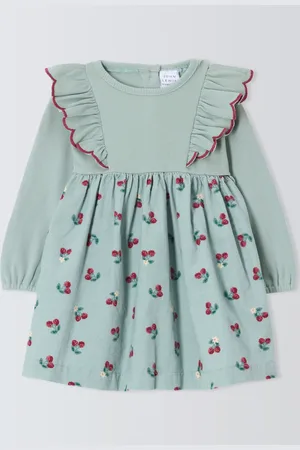 John Lewis Baby Corduroy Berry Print Dress