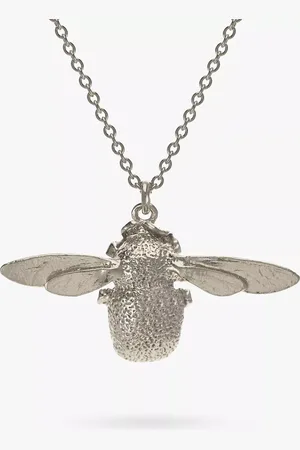 Alex Monroe Sterling Bumble Bee Pendant Necklace