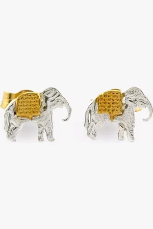 Alex Monroe Miniature Elephant Stud Earrings