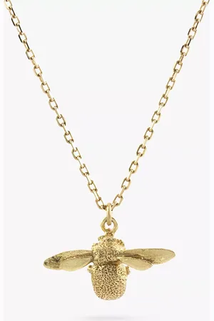 Alex Monroe 18ct Yellow Goldcrest Teeny Tiny Bumble Bee Pendant