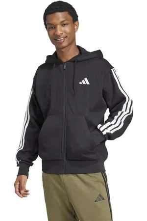 adidas Essential Three Stripes Fleece Hoodie