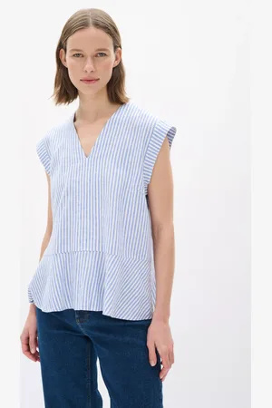 INWEAR Rimone Stripe Linen Rich Top