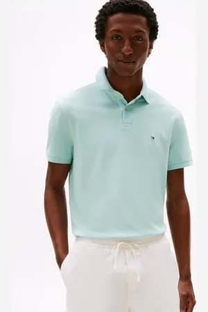 Tommy Hilfiger 1985 Cotton Blend Regular Fit Short Sleeve Polo Shirt