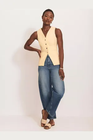 mint&berry Denim V Neck Waistcoat