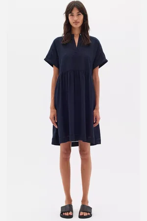INWEAR Farida Linen Blend Mini Dress