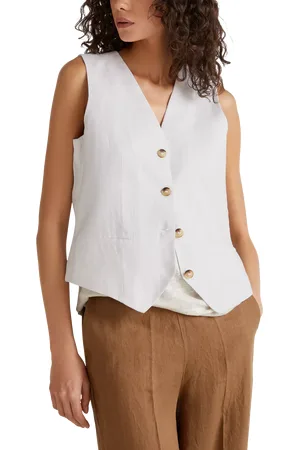 Benetton Linen Waistcoat