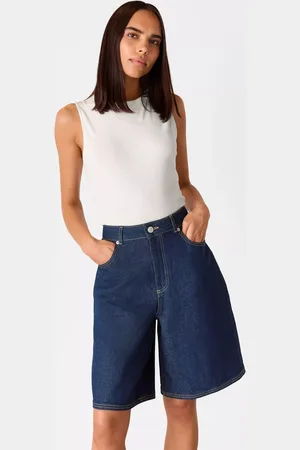 Whistles Authentic Knee Length Denim Shorts