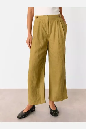Whistles Millie Linen Wide Leg Trousers