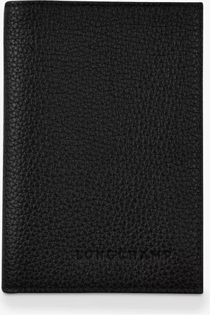 Longchamp Le Foulonné Leather Passport Cover