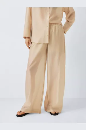 John Lewis Plain Sheer Trousers, Black