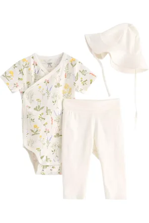 Lindex Baby Bodysuit, Leggings & Hat Set