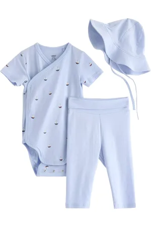 Lindex Baby Bodysuit, Leggings & Hat Set