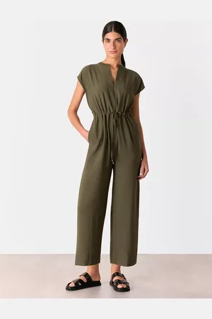 Whistles Drawstring Waist Sleeveless Jumpsuit