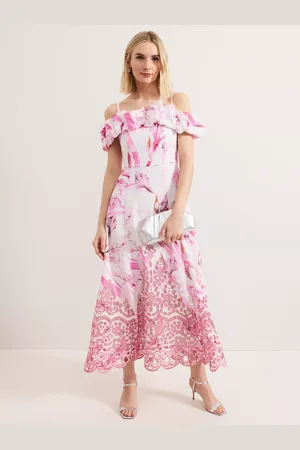 Phase Eight Esme Floral Linen Blend Dress