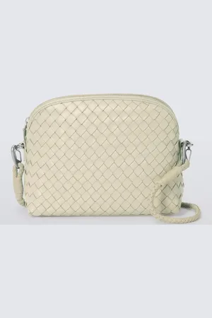 Dragon Diffusion Chunky Fellini Pochette Woven Leather Cross Body Bag
