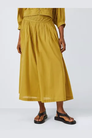 AND/OR Sorrel Pleated Midi Skirt