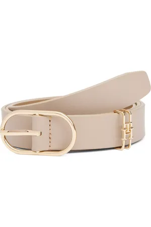 Tommy Hilfiger Monogram Slim Leather Belt