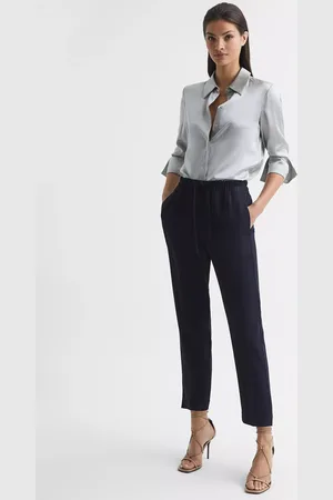 Reiss Petite Hailey Cropped Trousers