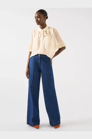 L.K. Bennett Corissa Chiffon Frill Blouse