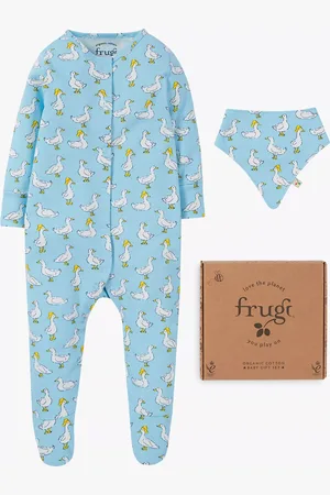 Frugi Baby Splish Splash Ducks Babygrow Gift Set