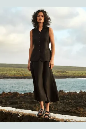 Whistles Helena A-Line Midi Skirt