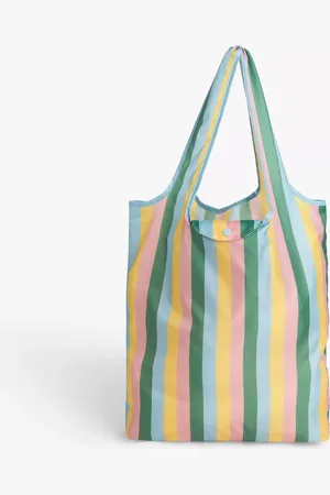 John Lewis Striped Foldable Pouch