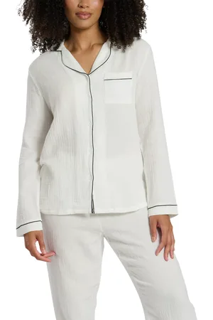 Loungeable Crinkle Traditional Long Pyjama Set