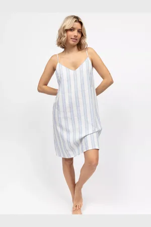 Cyberjammies Stripe Linen Blend Strappy Nightdress