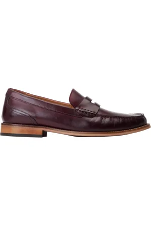 Base London Garfield Leather Penny Loafers