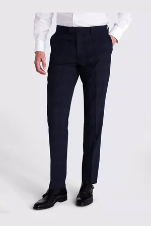 Moss Slim Fit Check Suit Trousers