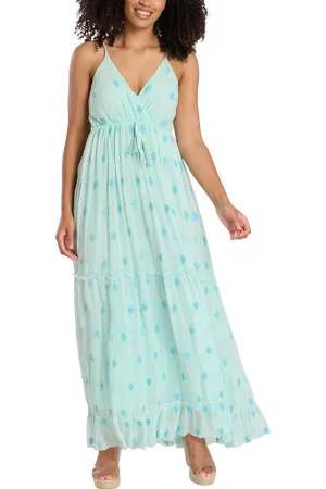 South Beach Sequin Detail Cami V-Neck Maxi Dress