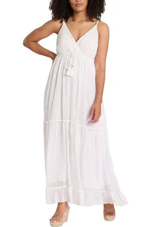 South Beach Sequin Detail Cami V-Neck Maxi Dress