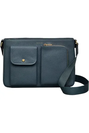 Radley Selby Crescent Grained Leather Bag