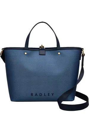 Radley Addison Row Medium Zip Top Grab Bag, Blue