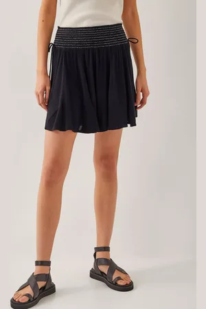 Monsoon Heidi Metallic Shirred Cullottes Shorts