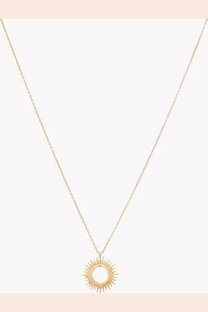 AllSaints Celestial Sunburst Pendant Necklace