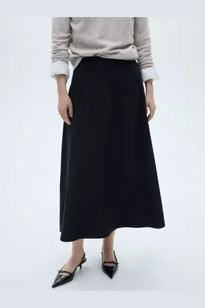 MANGO Jara Flared Midi Skirt