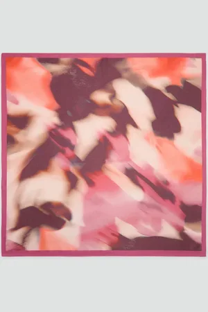 MANGO Abstract Satin Square Scarf