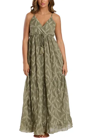 South Beach Embroidered Cami Maxi Dress