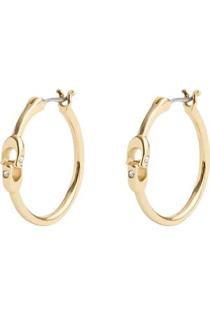 Coach Signature Sculpted C Hoop Earrings