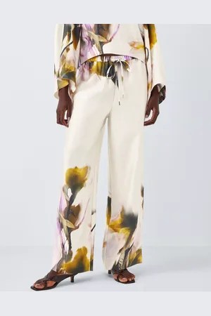 John Lewis Editions Floral Print Fluid Trousers