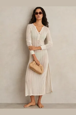 Reiss Samantha Cotton Blend Kaftan