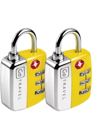 Go Travel Reisaccessoires TSA Approved Luggage 3-Digit Combination Padlock, Pack of 2