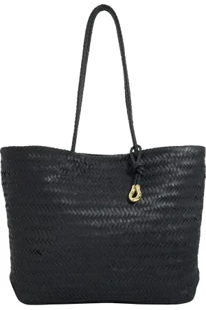 Dune Daxon Woven Leather Tote Bag