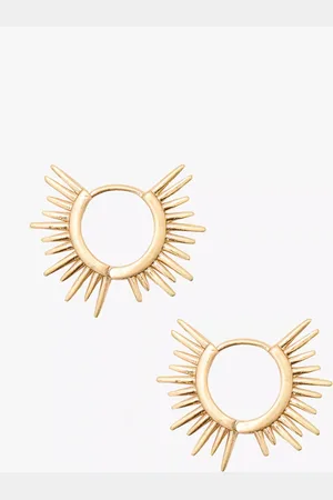 AllSaints Celestial Sunburst Hoop Earrings