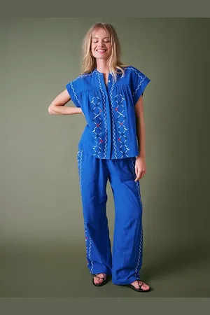 Cape Cove Embroidered Cheesecloth Top