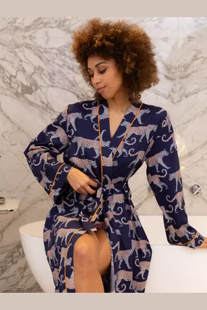 Cyberjammies Taylor Leopard Print Dressing Gown