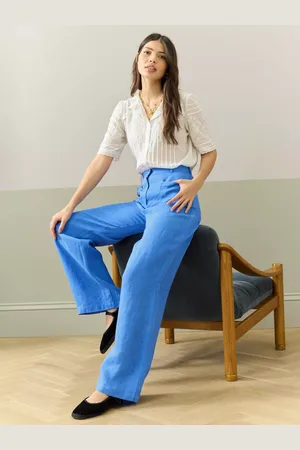 BRORA Linen High Waist Trousers