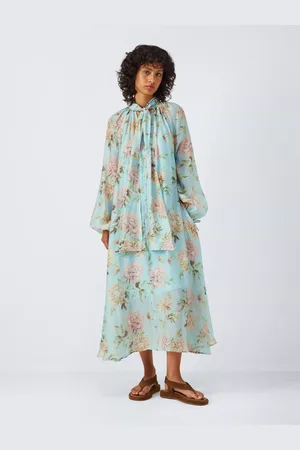 AND/OR Josie Floral Pussybow Neck Dress